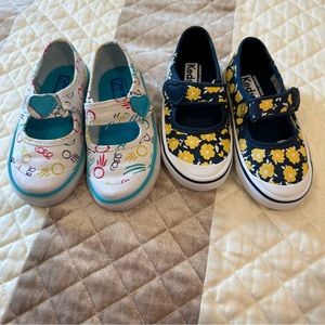 TWO pair of toddler girl KEDS size 7